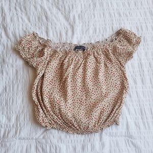 Floral print crop top